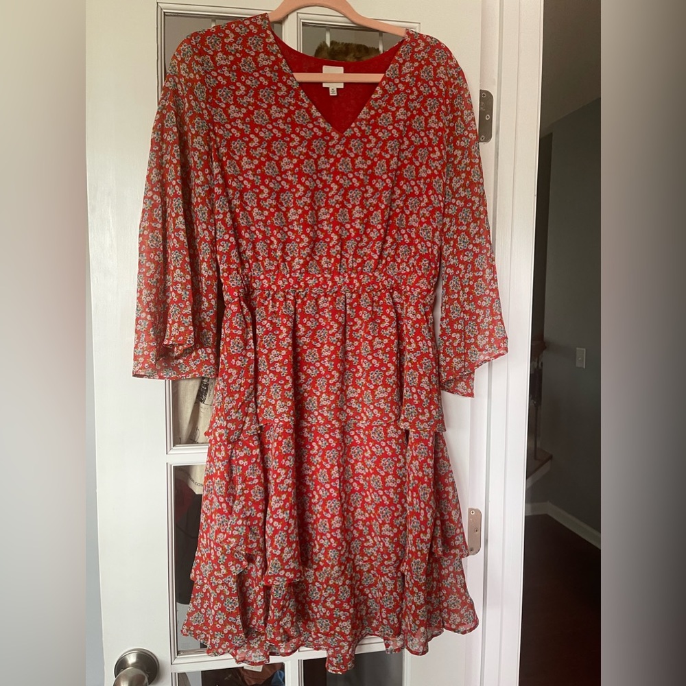 Floral dress / pleione brand. / size M